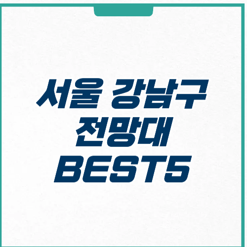 서울 강남구 전망대 입장료 운영시간 주차