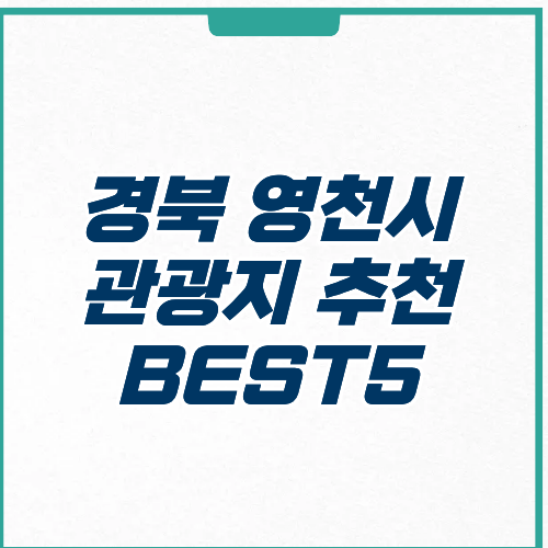 영천시 관광지 추천 코스 입장료 주차