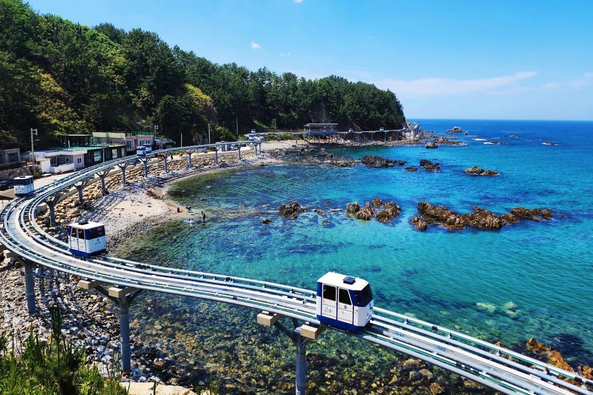 죽변해안스카이레일 - 죽변항 여행
